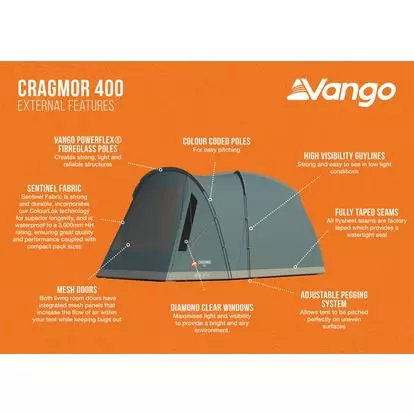 Vango 4 man top tent